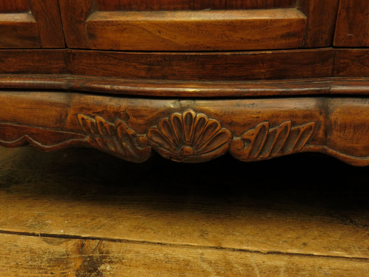 Antique Eastern Dressing Table with Bone Inlays & Triple Mirror