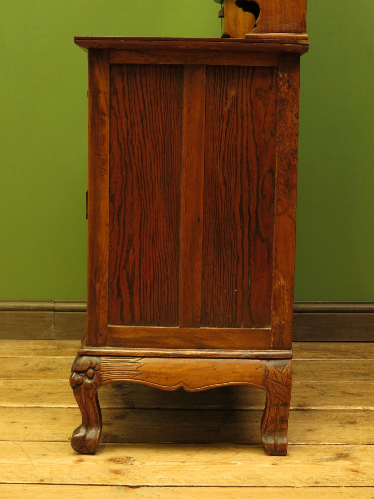 Antique Eastern Dressing Table with Bone Inlays & Triple Mirror