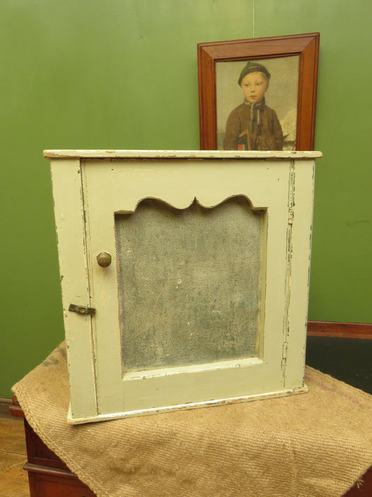 Small old primitive painted meat safe