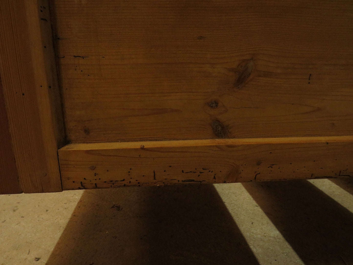 Antique Swedish Pine Single Sleigh Bed