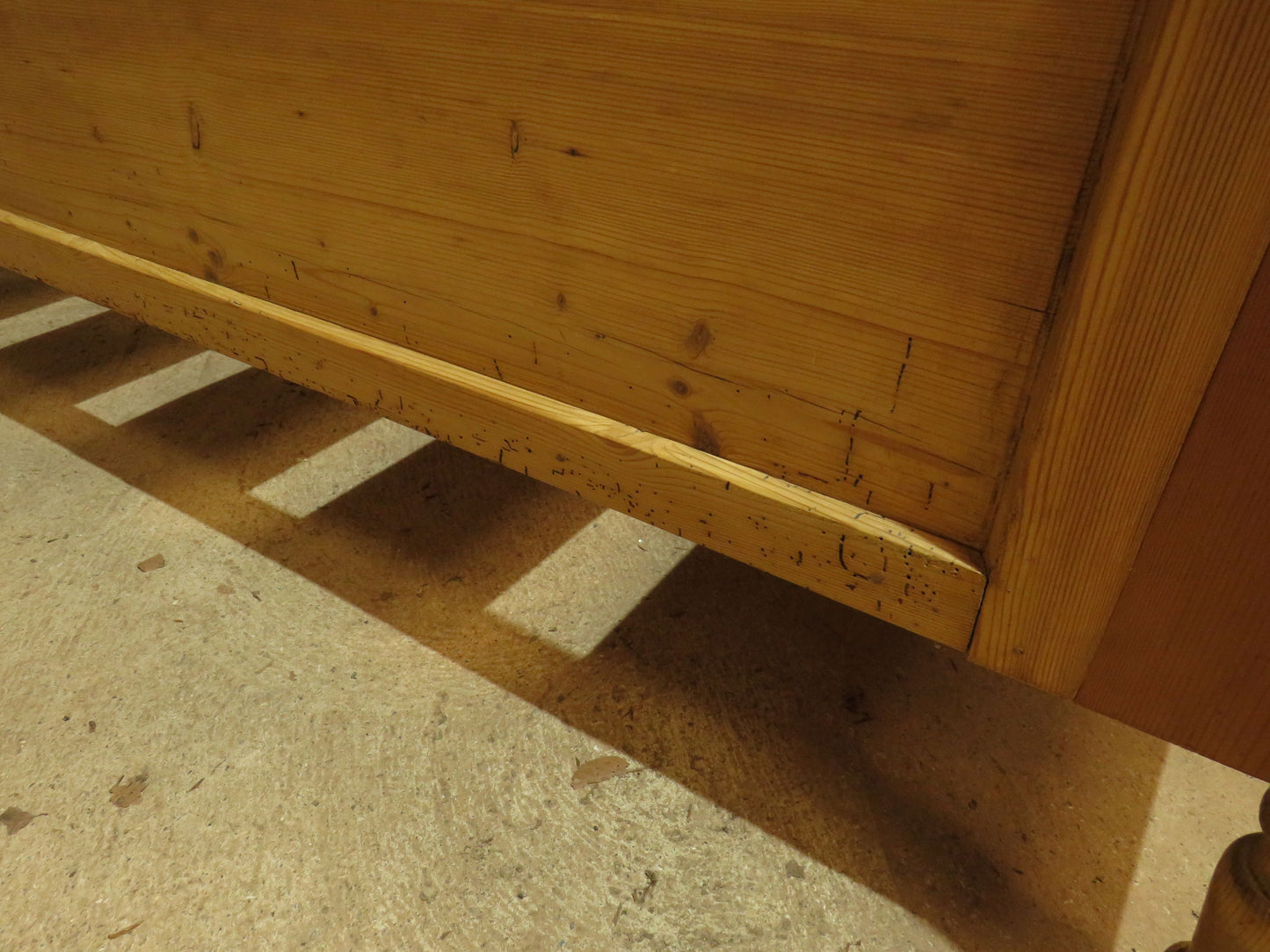 Antique Swedish Pine Single Sleigh Bed