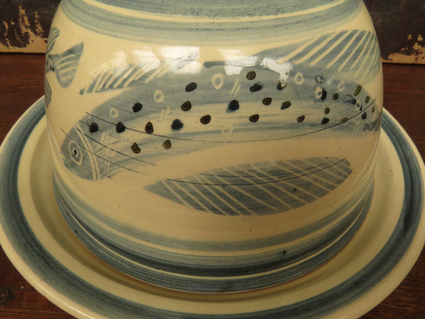 Bredon Pottery Cheese Dish with Domed Top