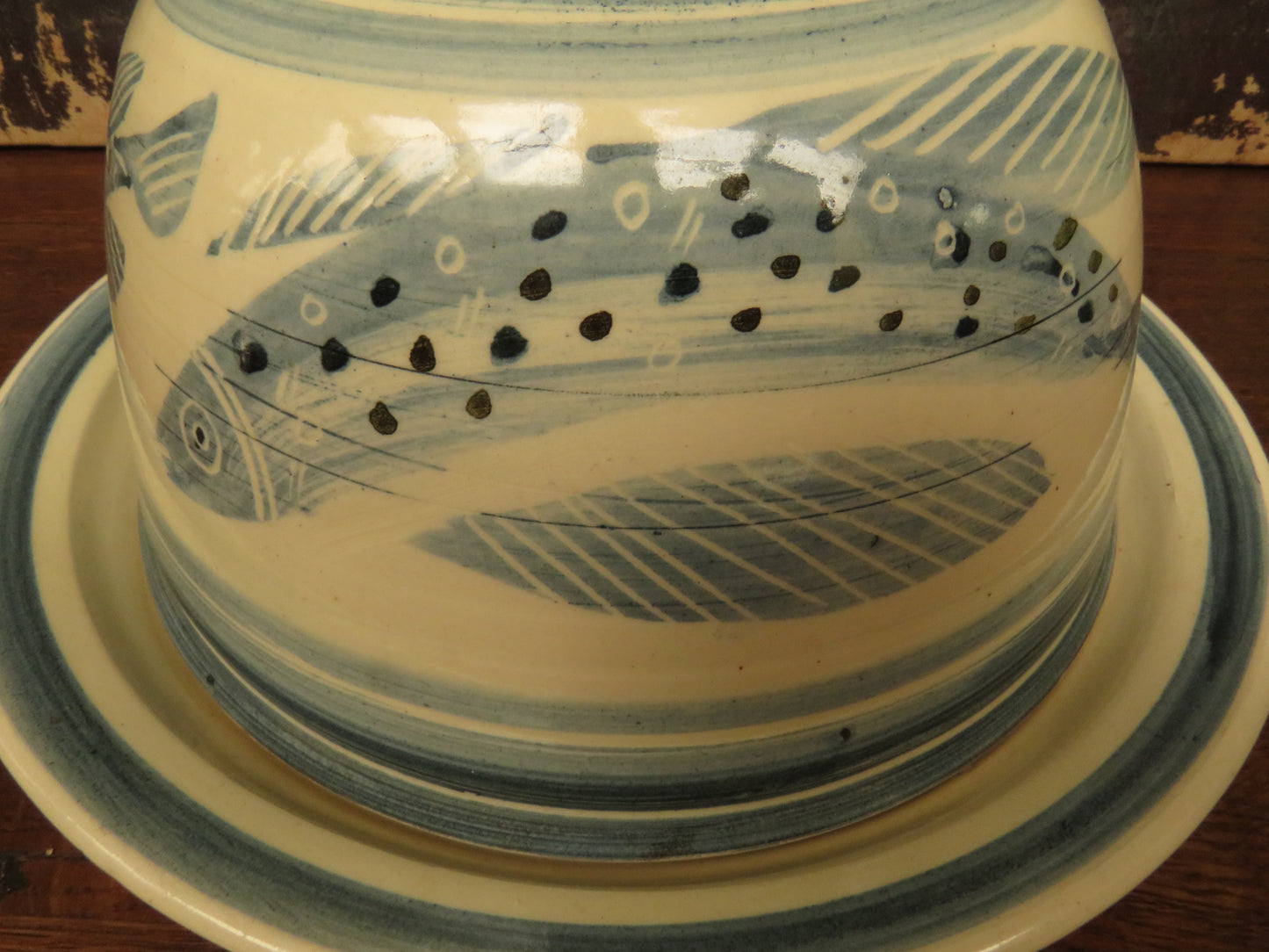 Bredon Pottery Cheese Dish with Domed Top