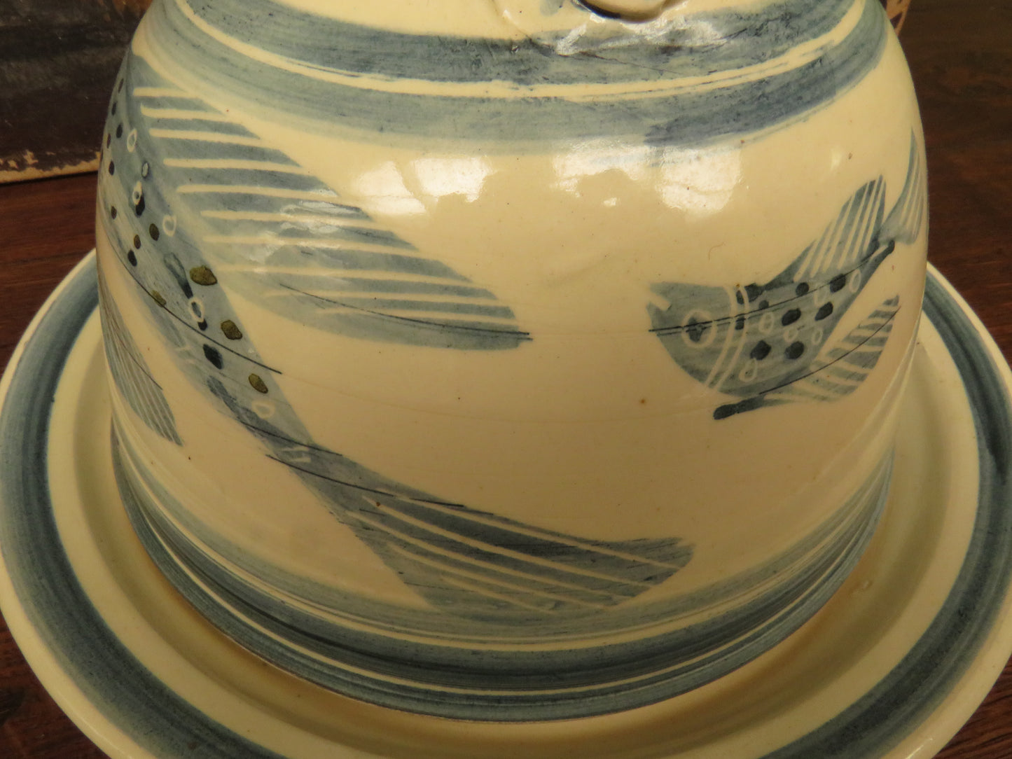 Bredon Pottery Cheese Dish with Domed Top