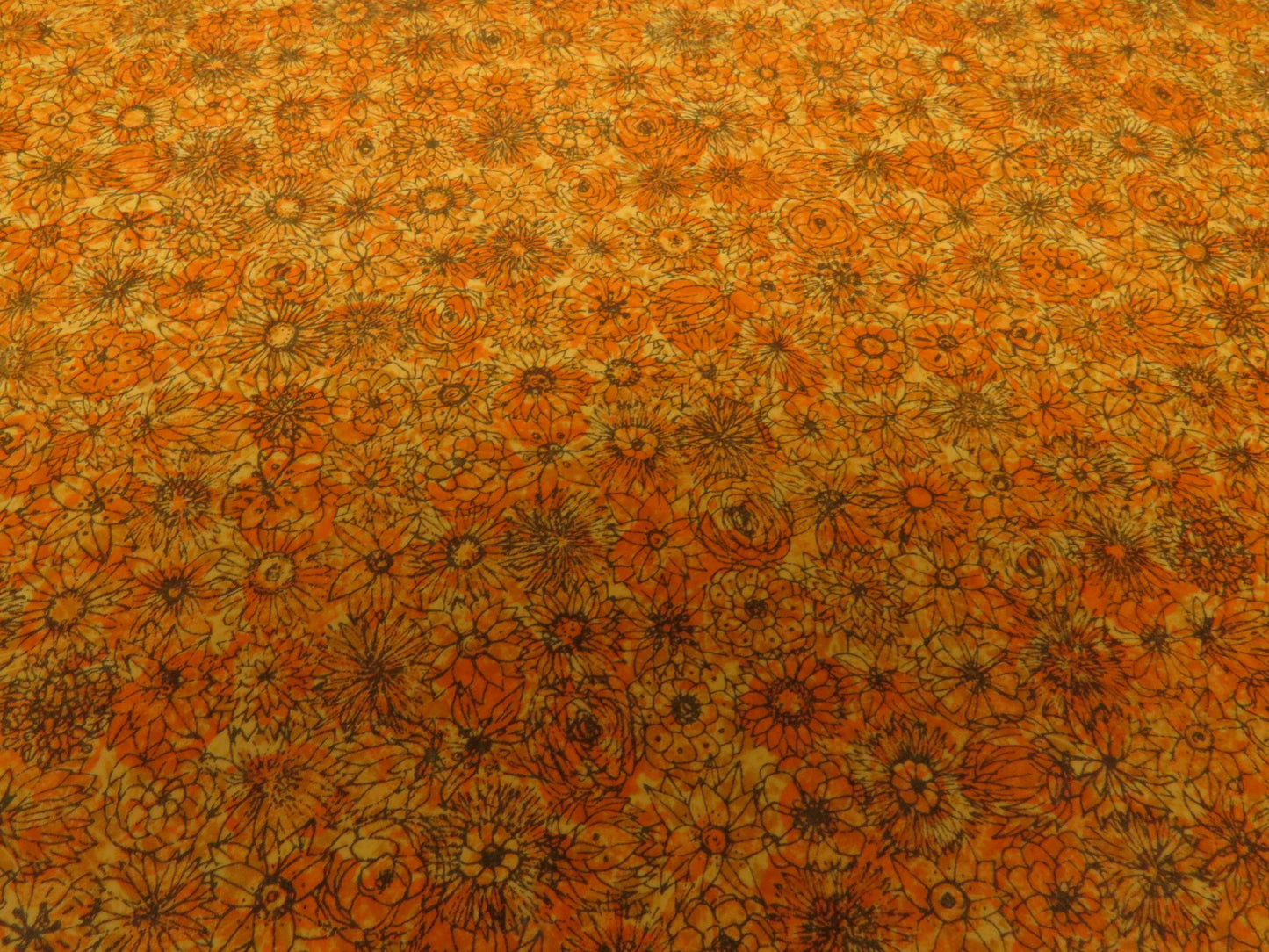 Vintage Retro Orange Formica Kitchen Dining Table Mid Century