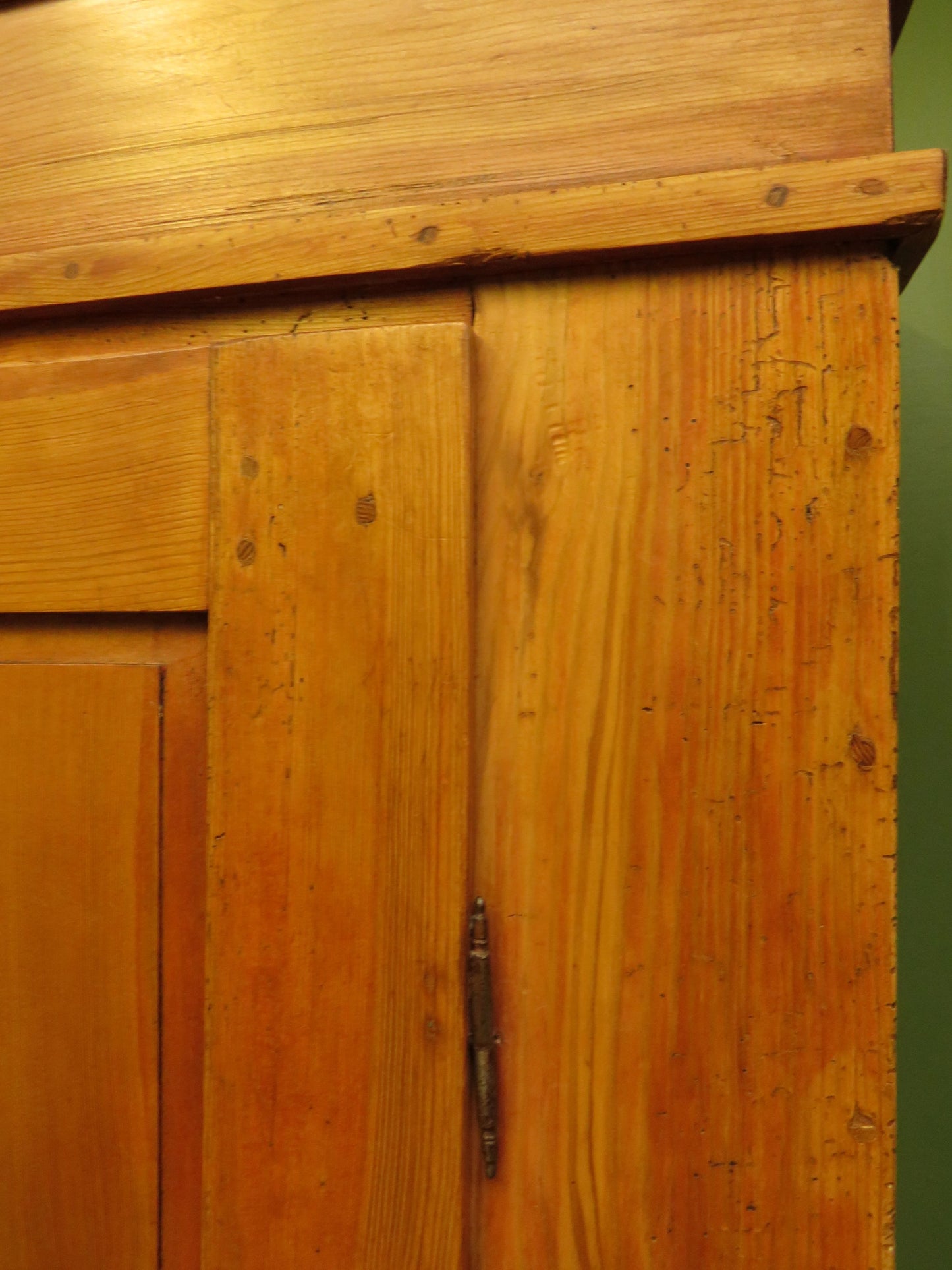 Antique Continental Pine Knockdown Wardrobe