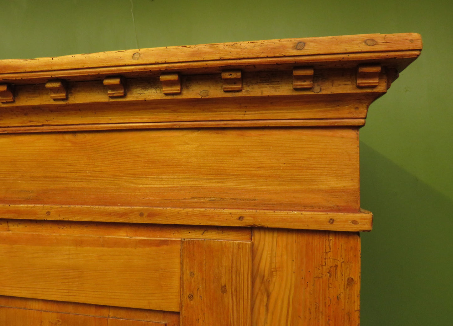 Antique Continental Pine Knockdown Wardrobe