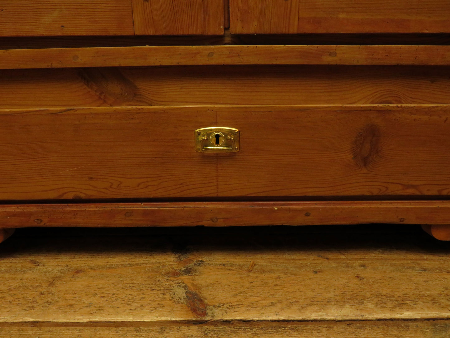 Antique Continental Pine Knockdown Wardrobe