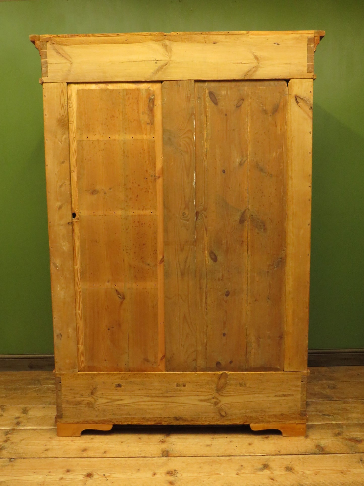 Antique Continental Pine Knockdown Wardrobe