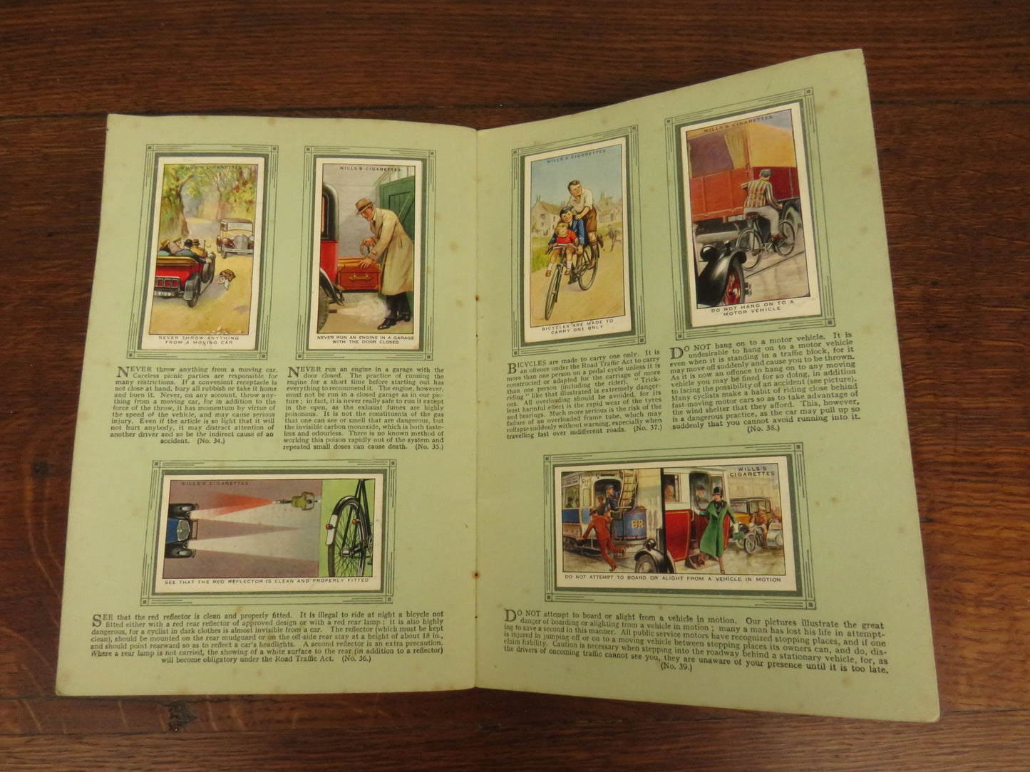 Vintage Safety First Cigarette Card Album by W.D AND H.O WILLS 1934 - 1937