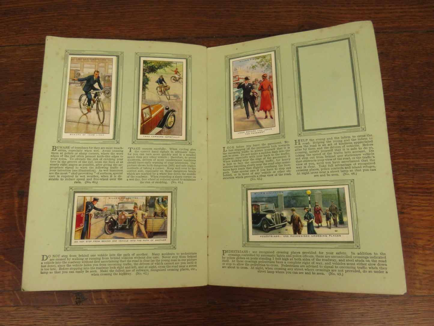 Vintage Safety First Cigarette Card Album by W.D AND H.O WILLS 1934 - 1937