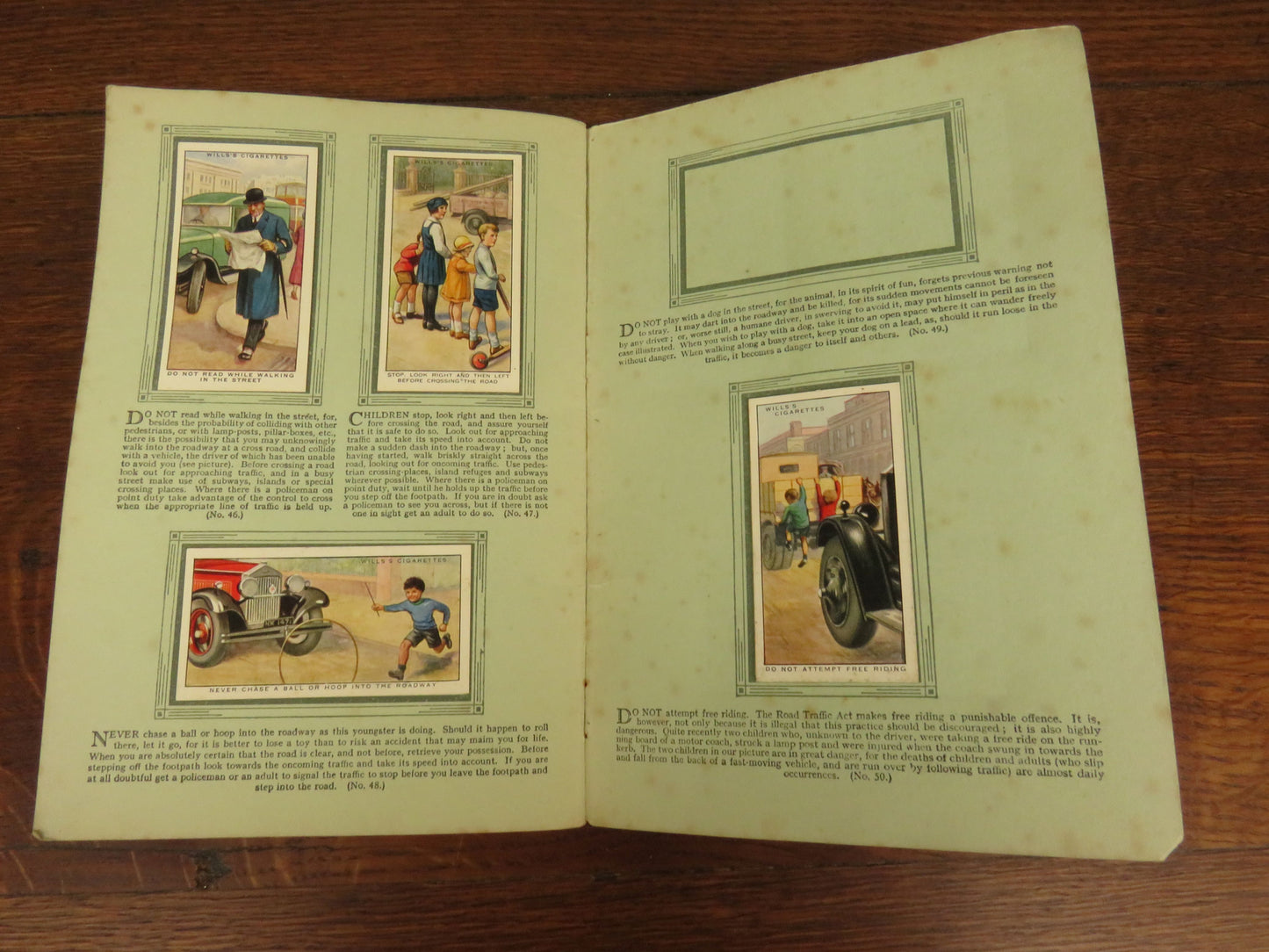 Vintage Safety First Cigarette Card Album by W.D AND H.O WILLS 1934 - 1937