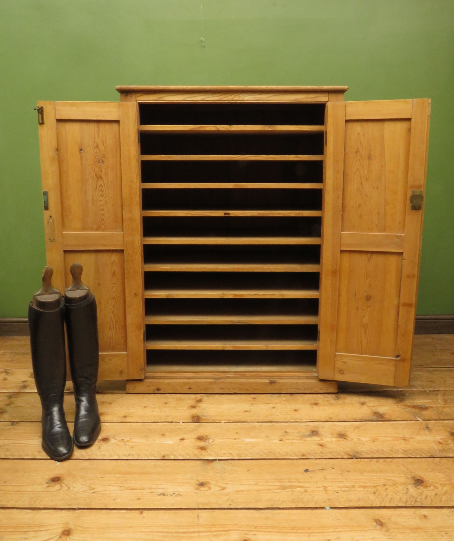 Antique Pine Cupboard Artists, Architects, Printers Filing Cabinet