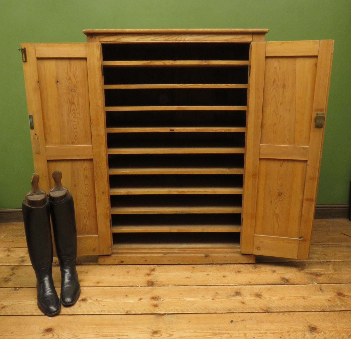 Antique Pine Cupboard Artists, Architects, Printers Filing Cabinet