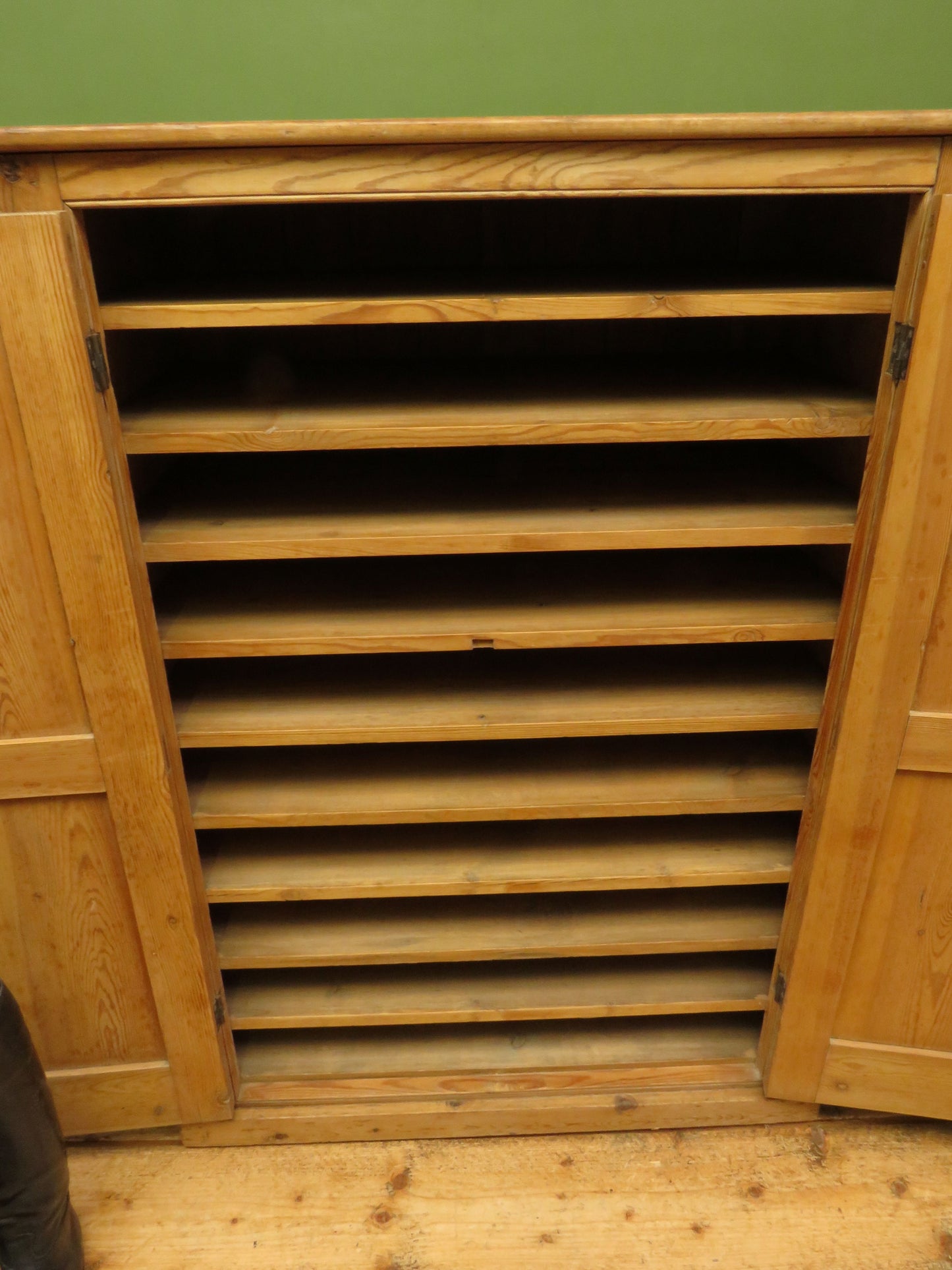 Antique Pine Cupboard Artists, Architects, Printers Filing Cabinet