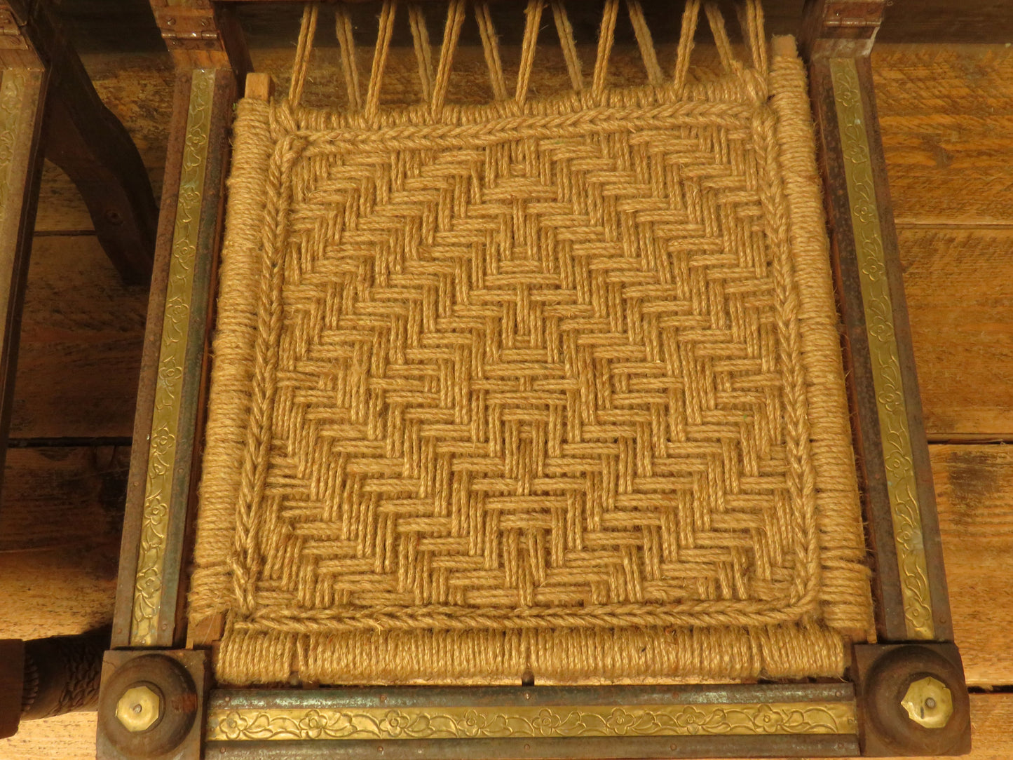 Carved North Indian Pidha Ceremonial Tribal Chairs