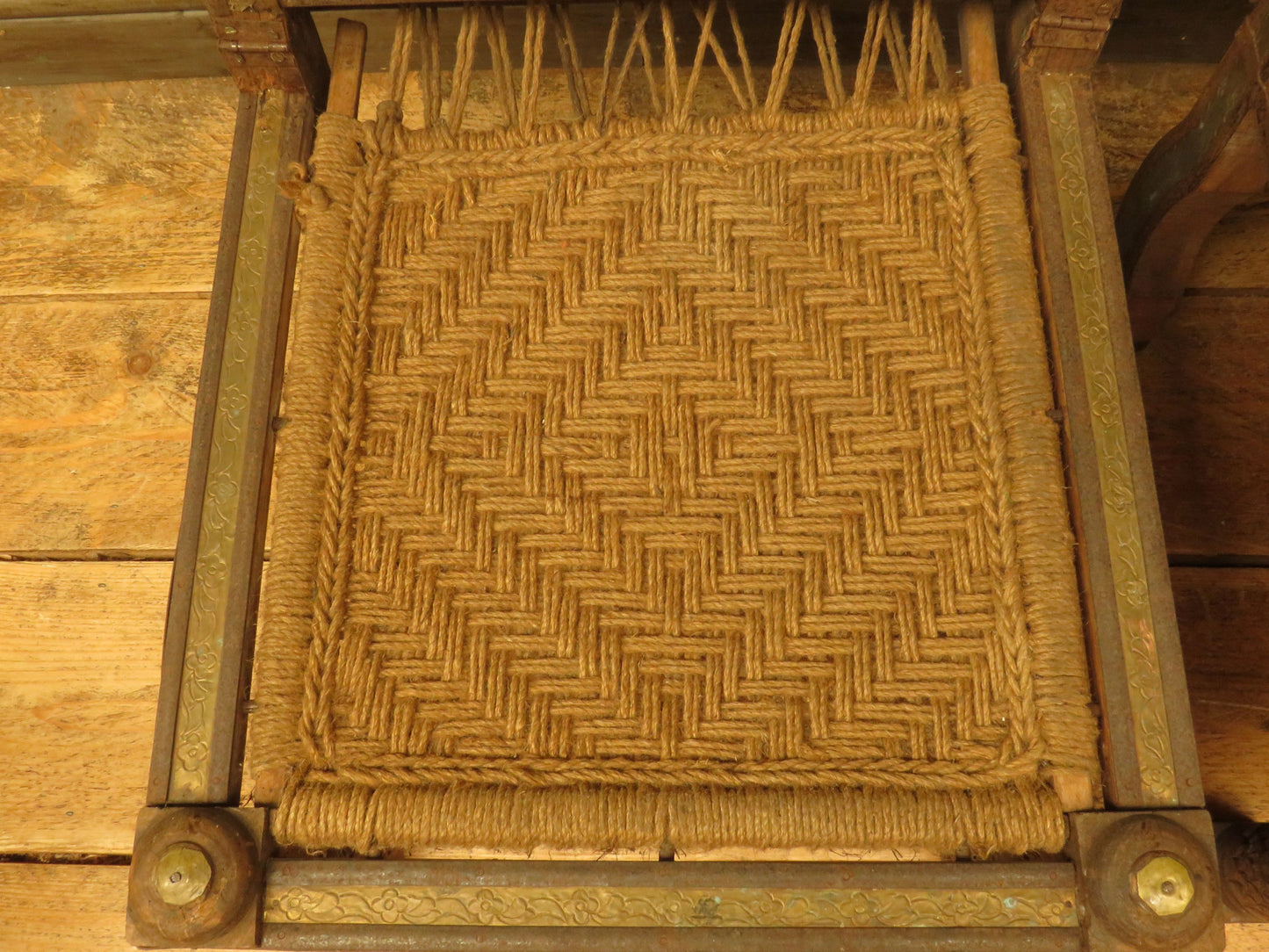 Carved North Indian Pidha Ceremonial Tribal Chairs