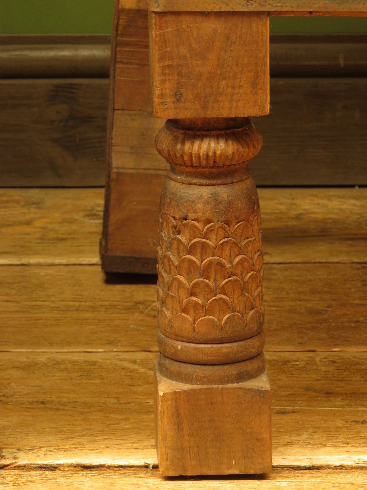 Carved North Indian Pidha Ceremonial Tribal Chairs