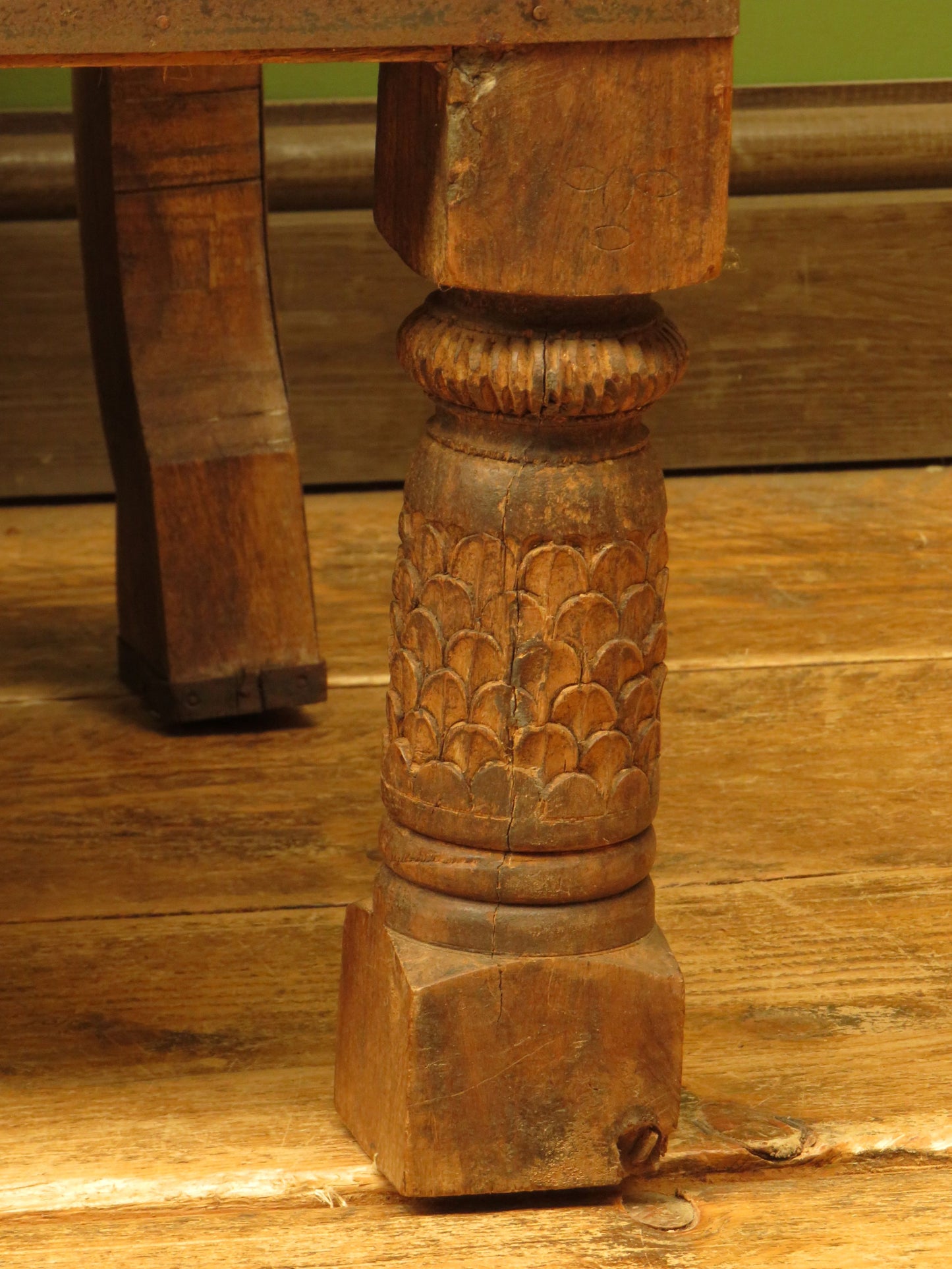 Carved North Indian Pidha Ceremonial Tribal Chairs