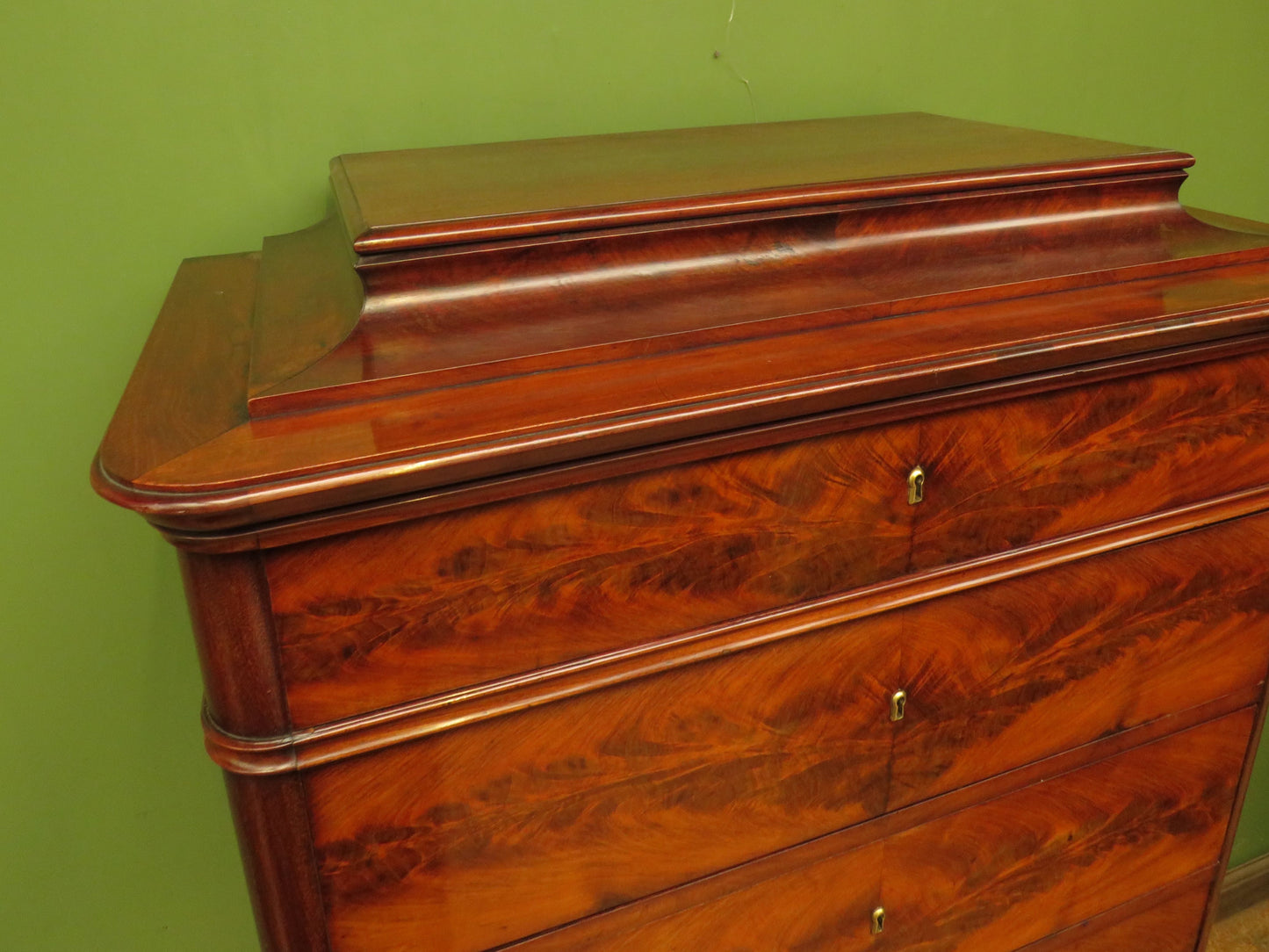 Biedermeier Semainier Chest of Seven Drawers