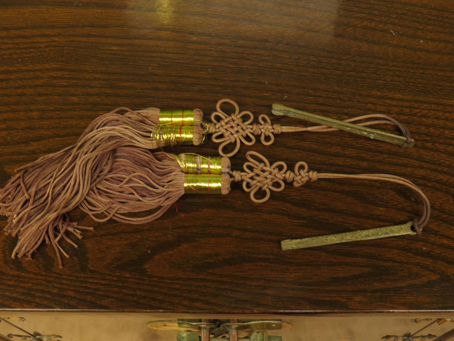 Korean Cabinet with Ornate Brass Fittings