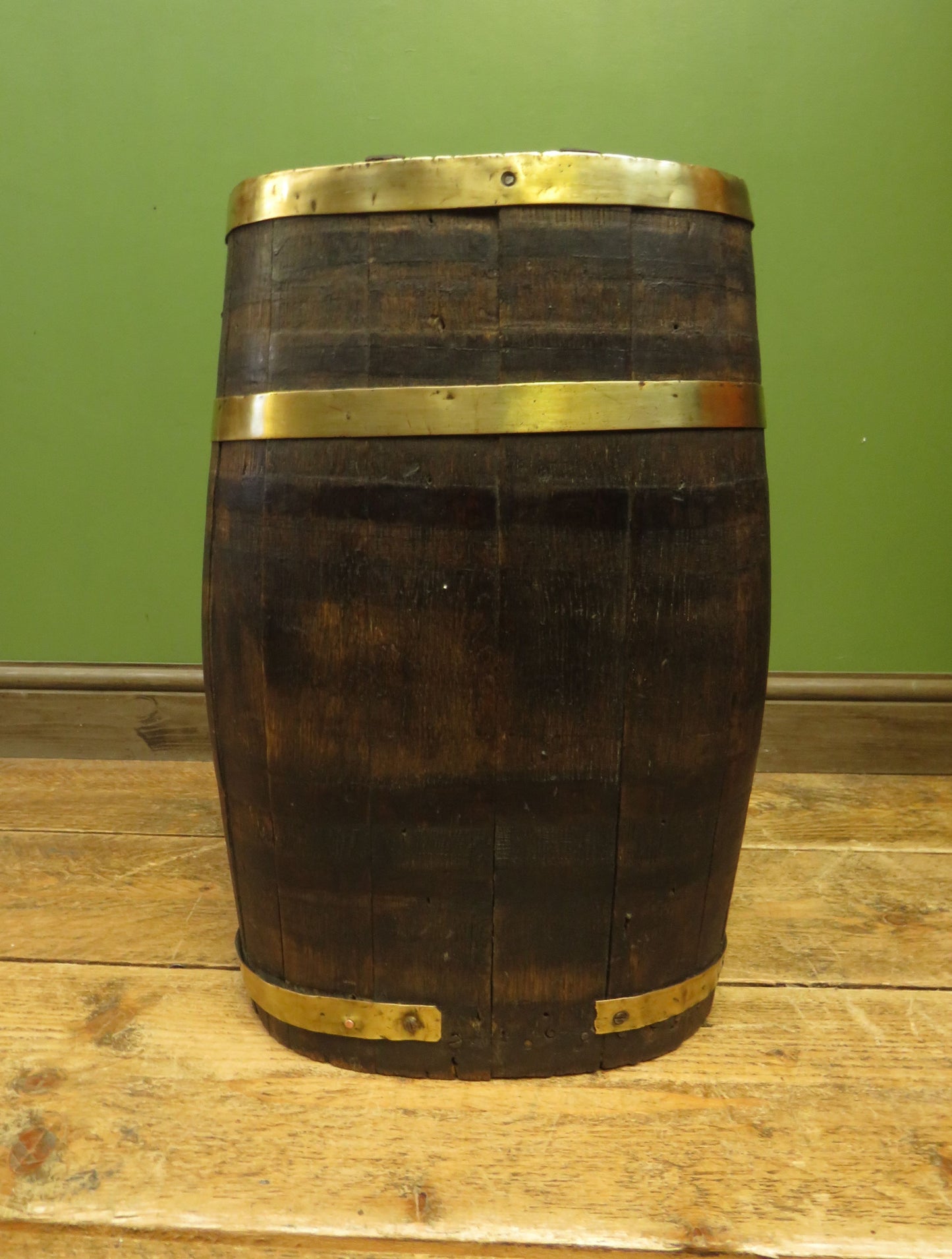 Victorian Oak Coopered Barrel Umbrella & Stick stand