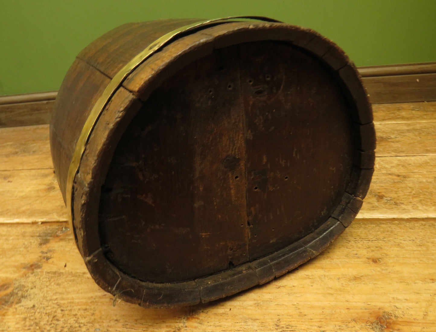 Victorian Oak Coopered Barrel Umbrella & Stick stand