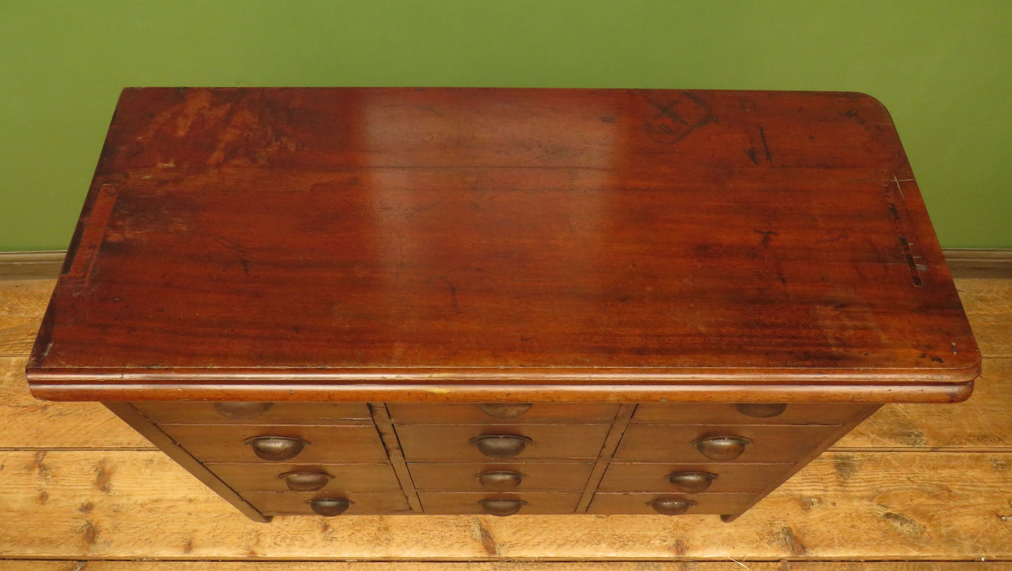 Bank of Hardware Drawers, Shop Counter Drawers, Haberdashery Chest