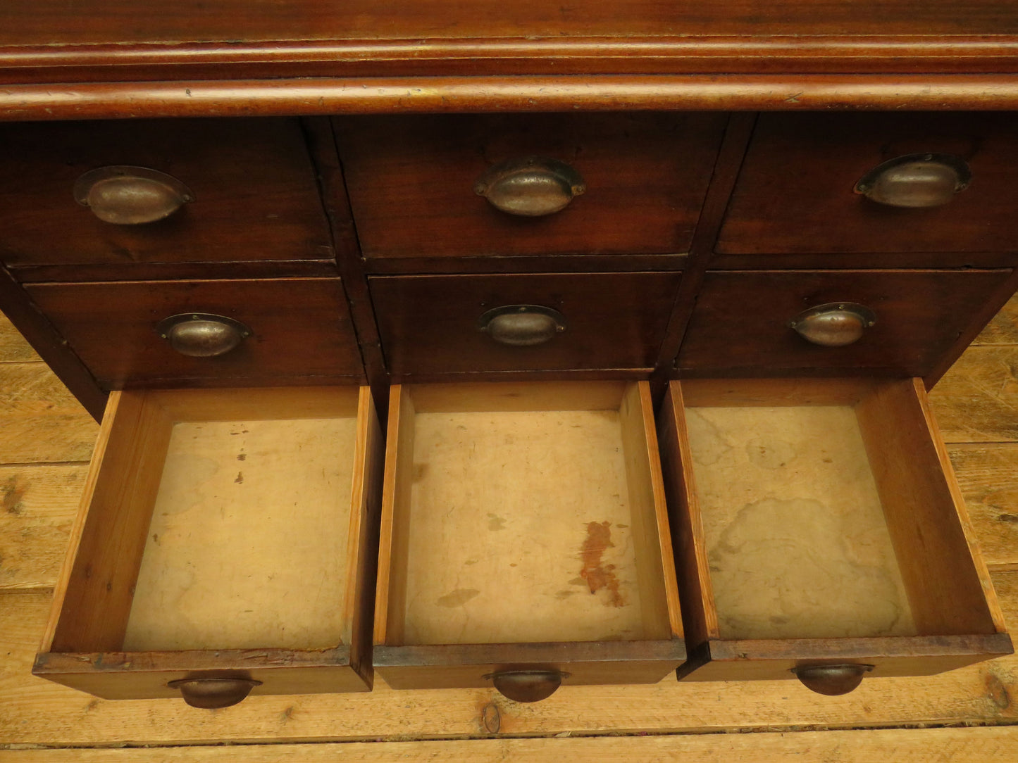 Bank of Hardware Drawers, Shop Counter Drawers, Haberdashery Chest