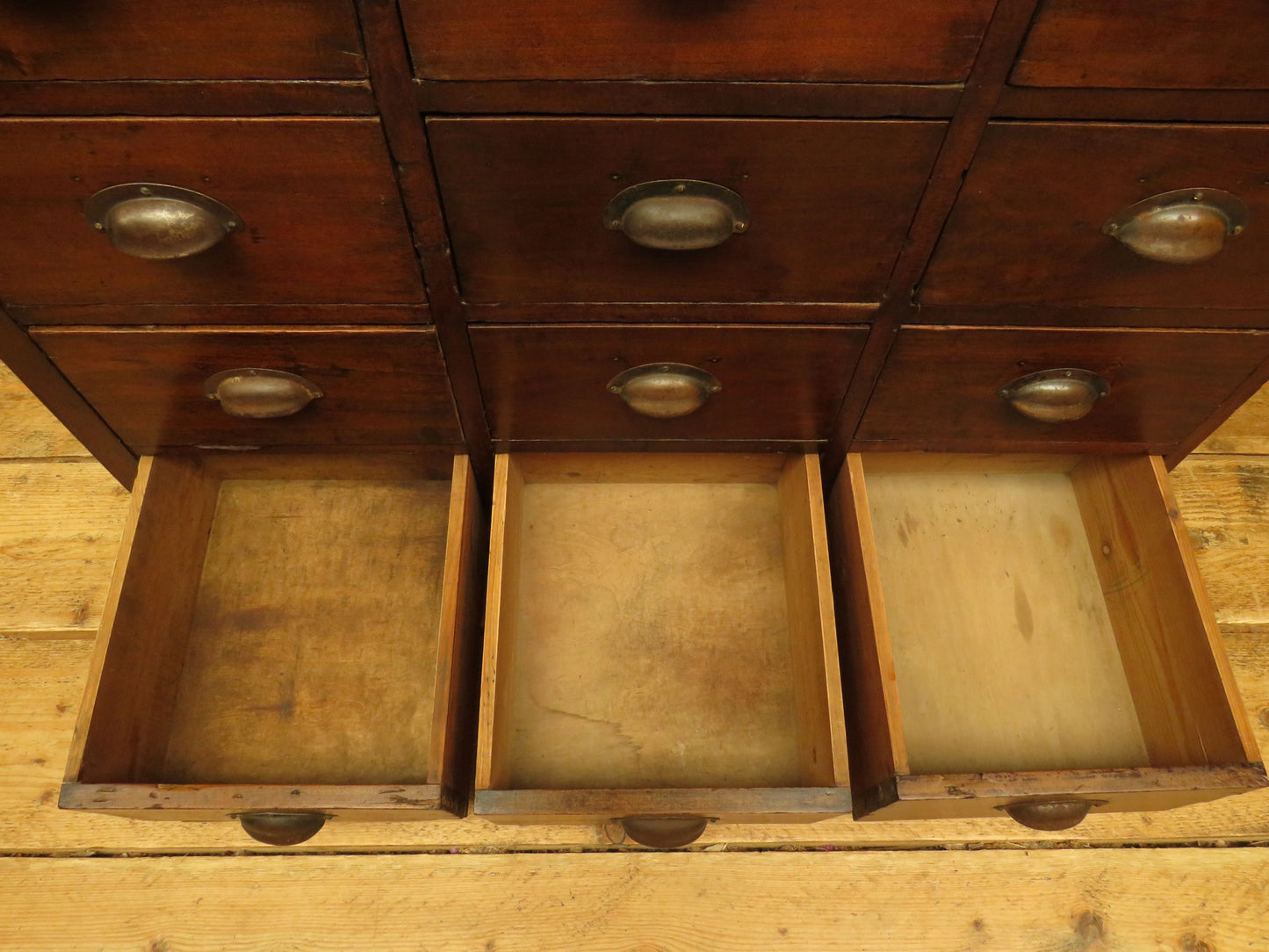 Bank of Hardware Drawers, Shop Counter Drawers, Haberdashery Chest