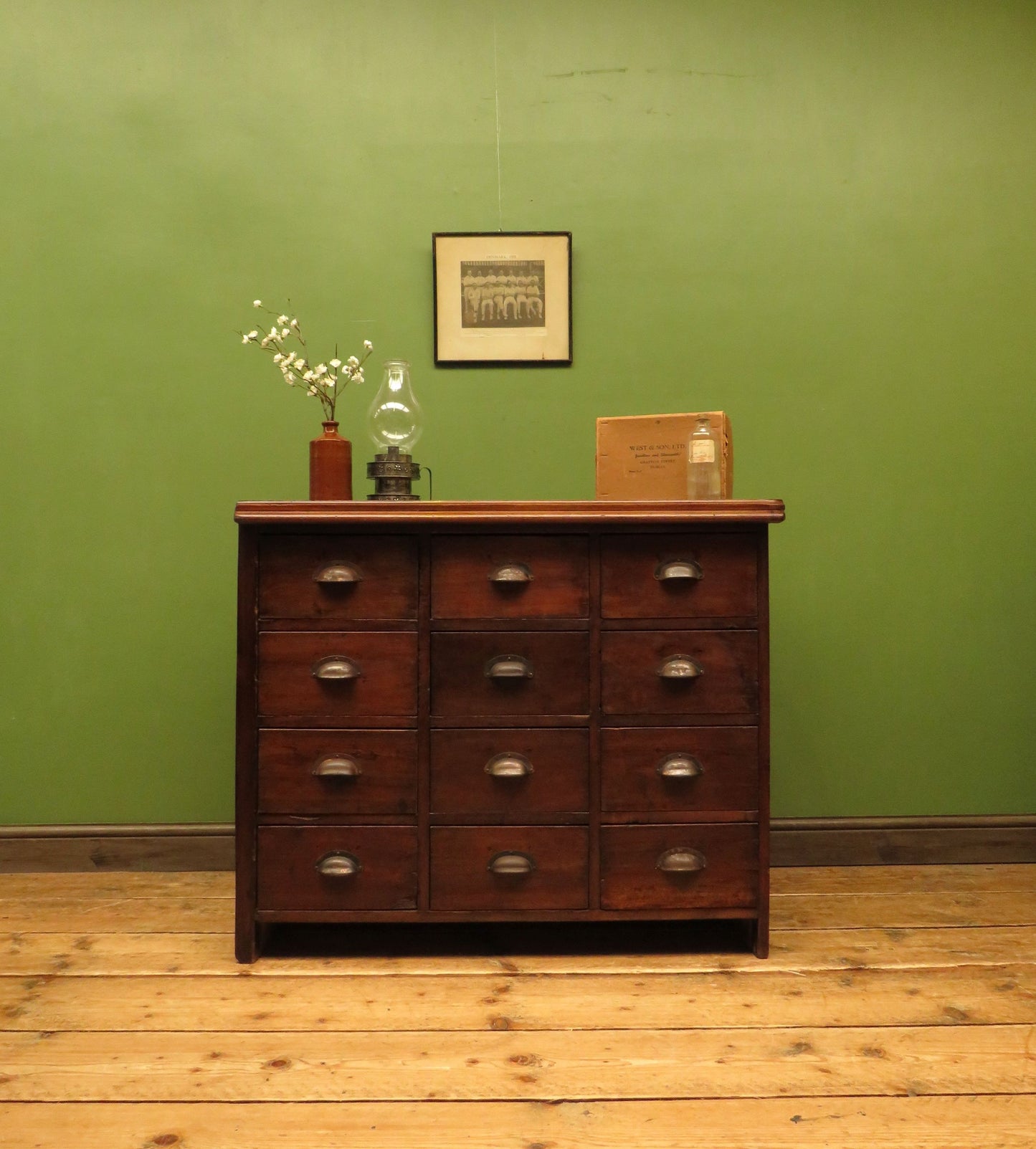 Bank of Hardware Drawers, Shop Counter Drawers, Haberdashery Chest