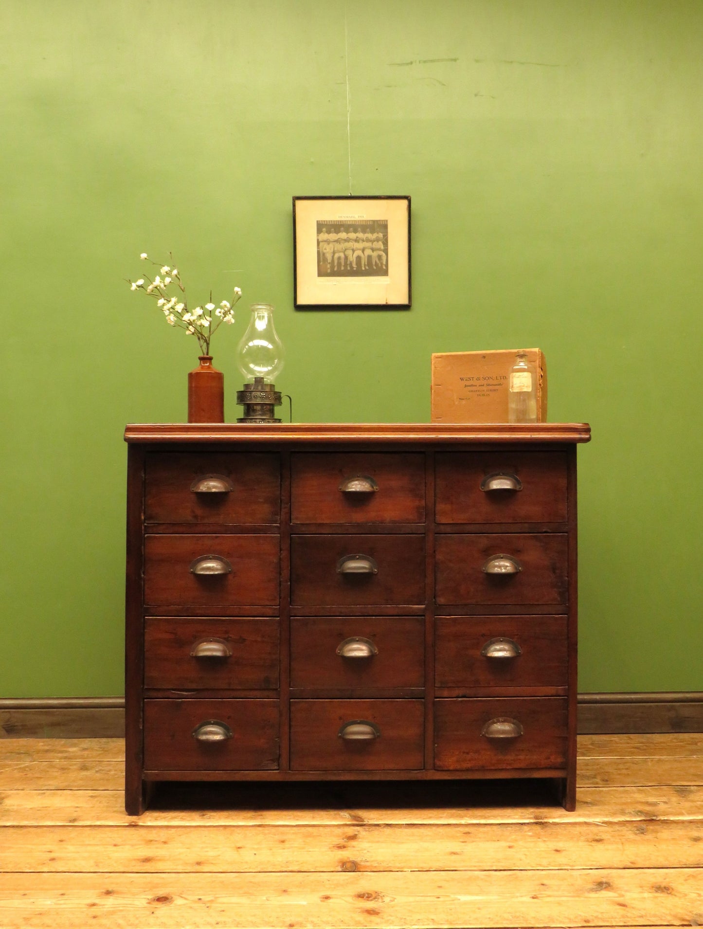 Bank of Hardware Drawers, Shop Counter Drawers, Haberdashery Chest