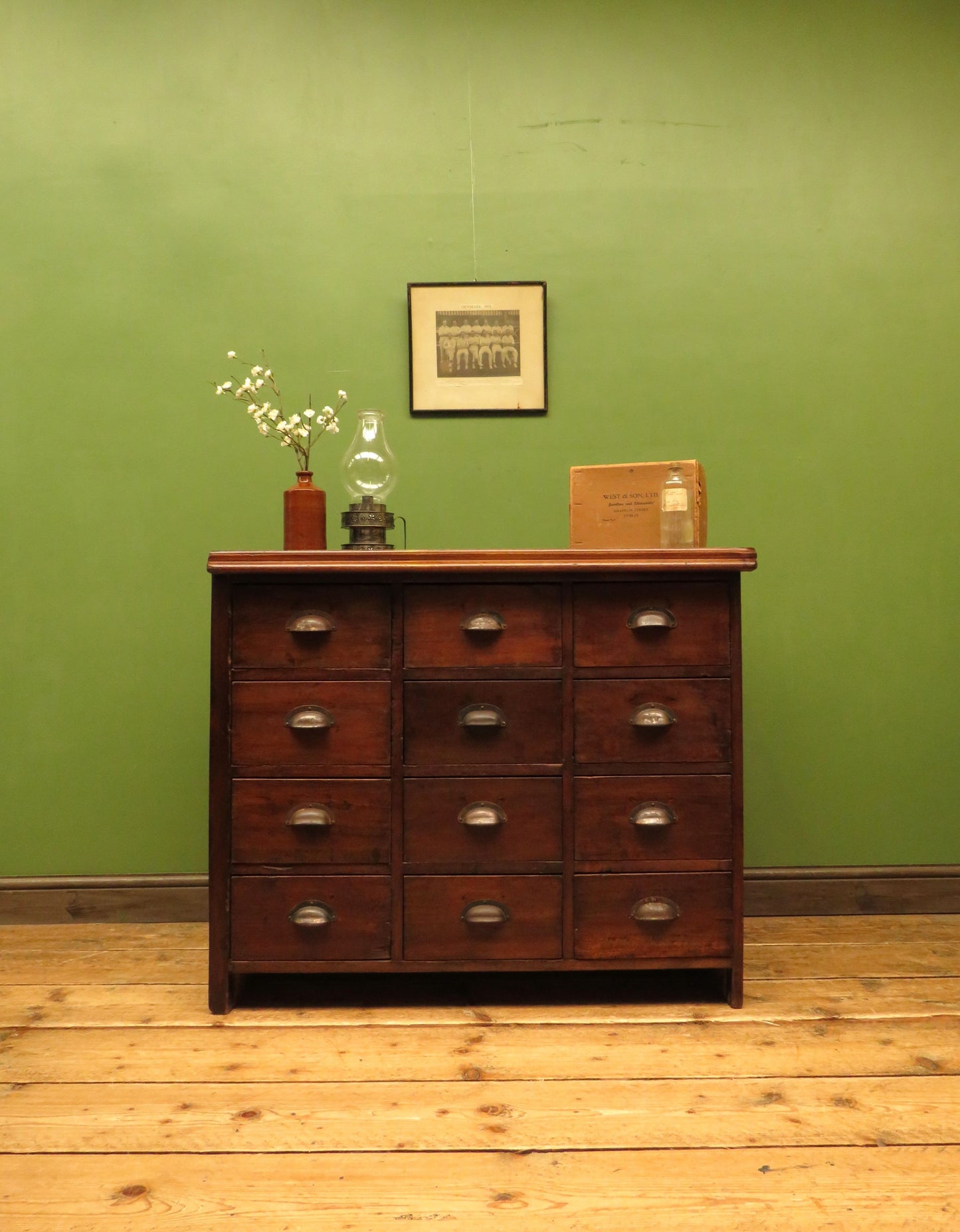Bank of Hardware Drawers, Shop Counter Drawers, Haberdashery Chest