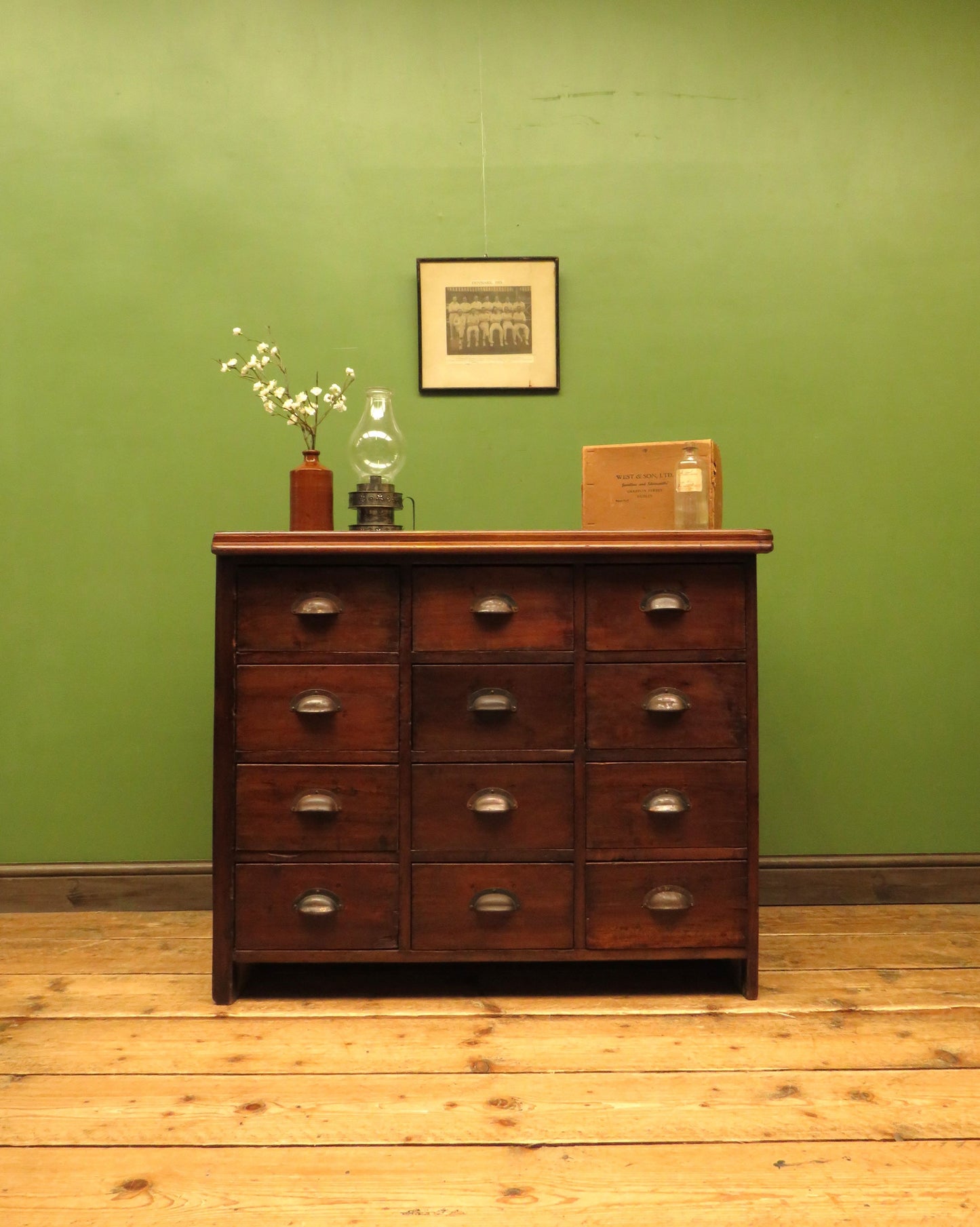 Bank of Hardware Drawers, Shop Counter Drawers, Haberdashery Chest