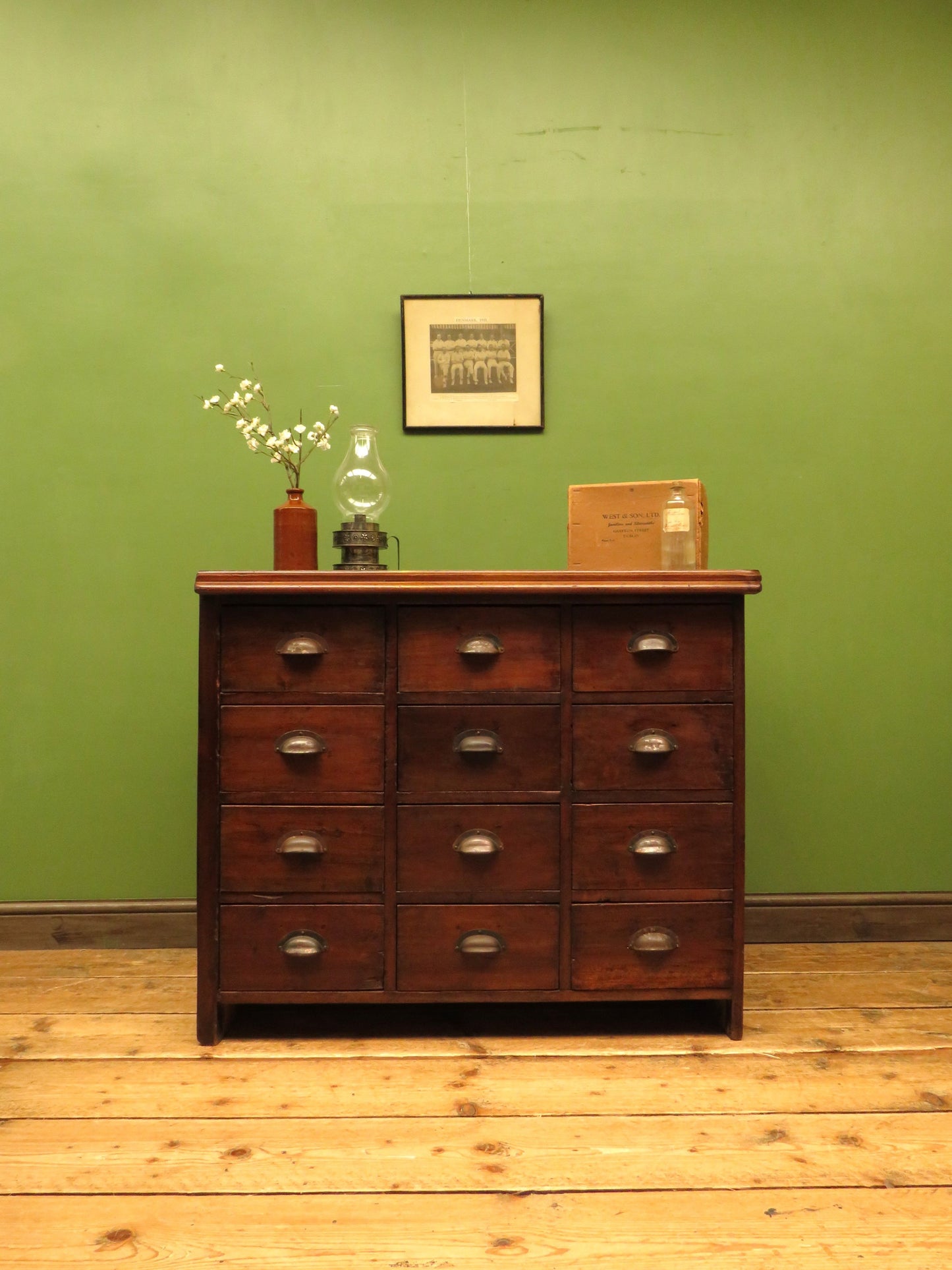 Bank of Hardware Drawers, Shop Counter Drawers, Haberdashery Chest