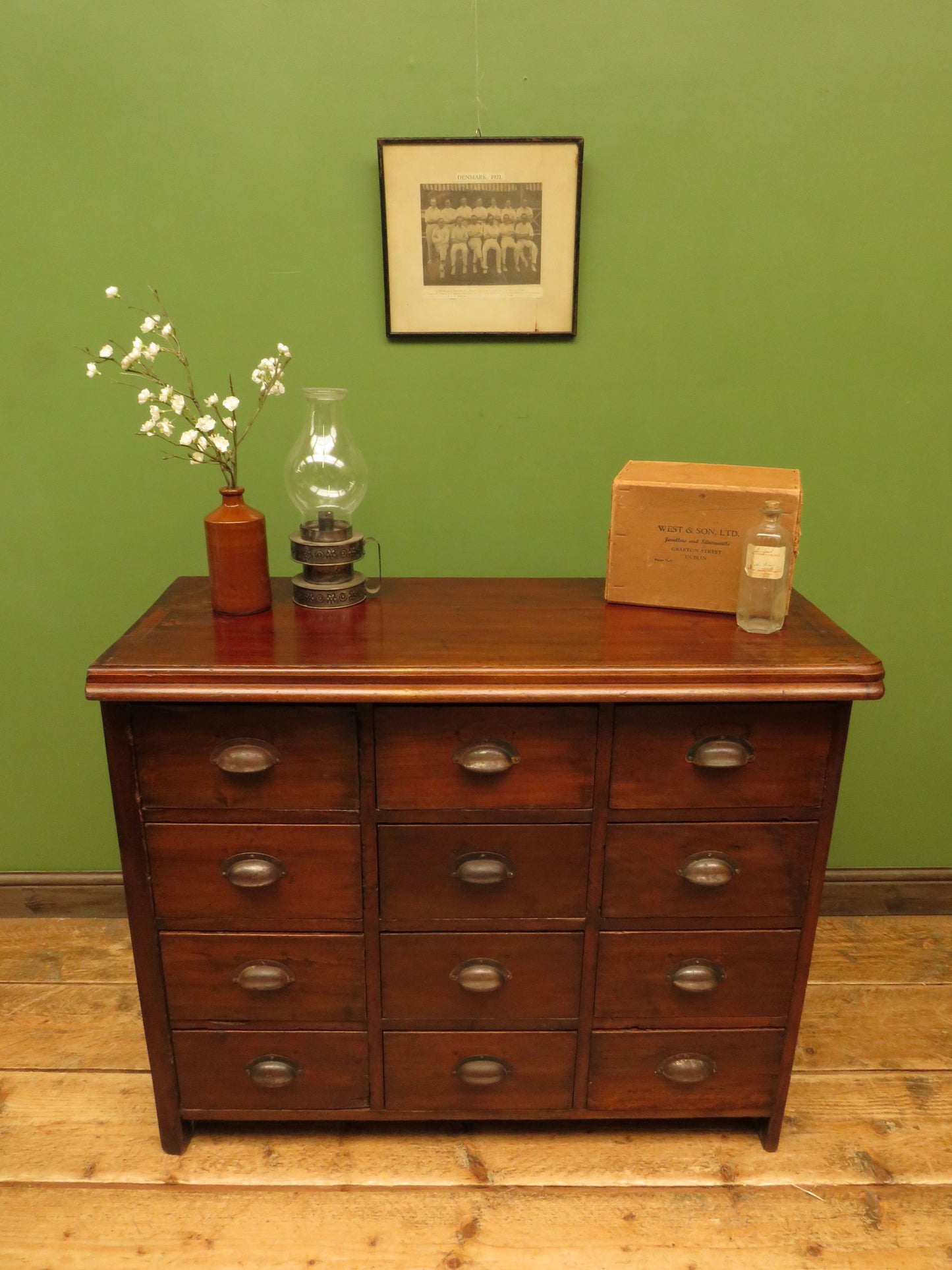 Bank of Hardware Drawers, Shop Counter Drawers, Haberdashery Chest
