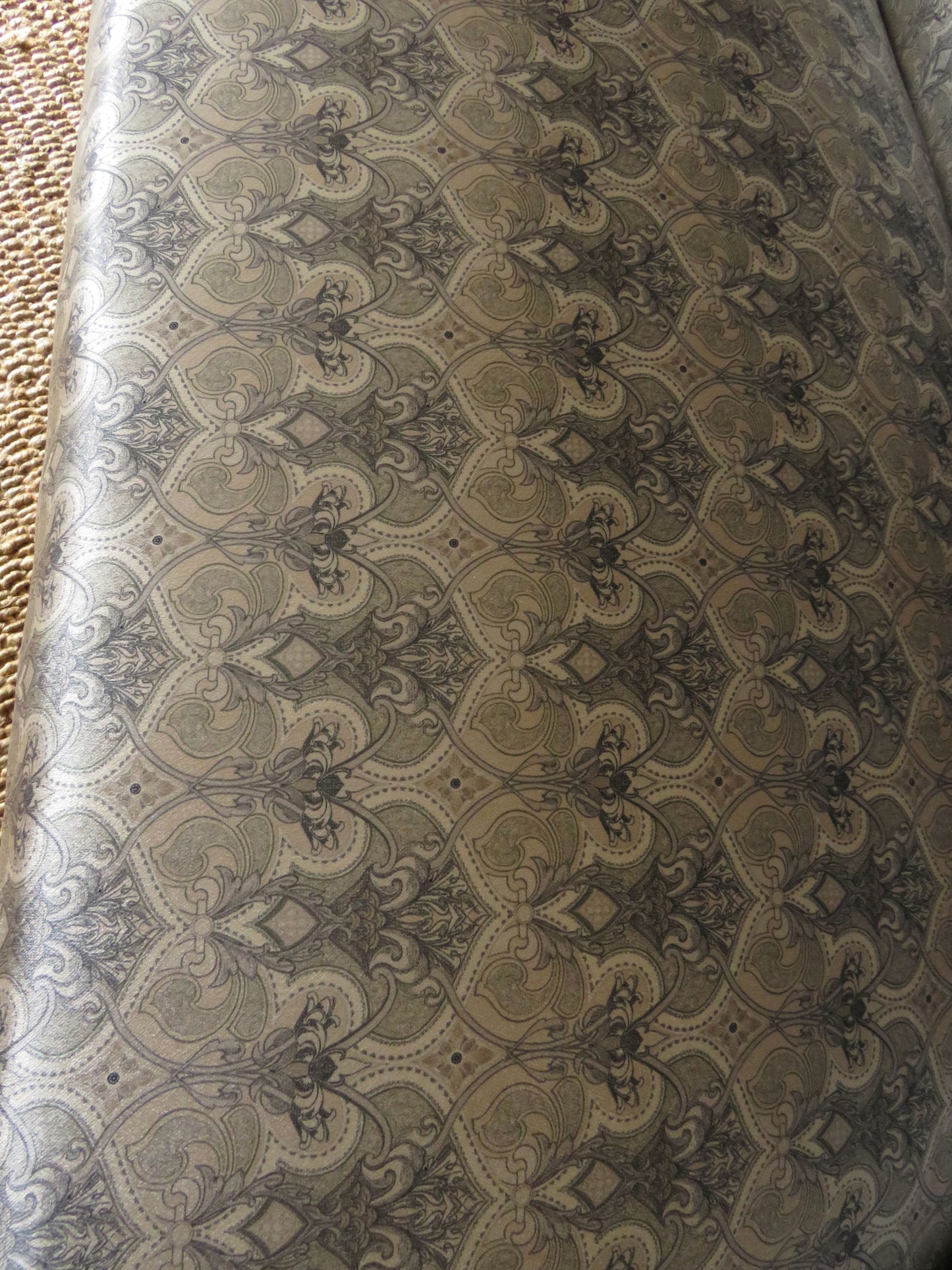 Aesthetic Movement Curve Back sofa in 'Queen Of The Night' fabric by Laurence Lewellyn-Bowen
