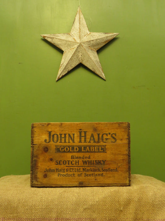 John Haigs Whiskey Crate from Vinnicombe & Son, Teignmouth