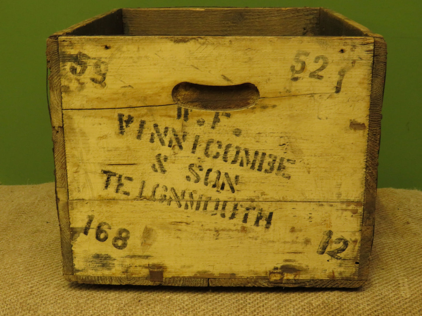 John Haigs Whiskey Crate from Vinnicombe & Son, Teignmouth