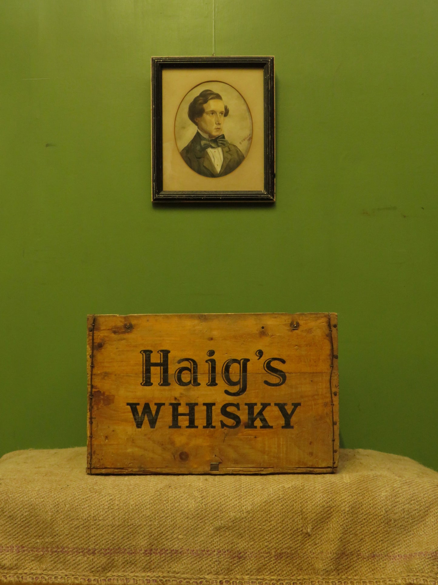 John Haigs Whiskey Crate from Vinnicombe & Son, Teignmouth