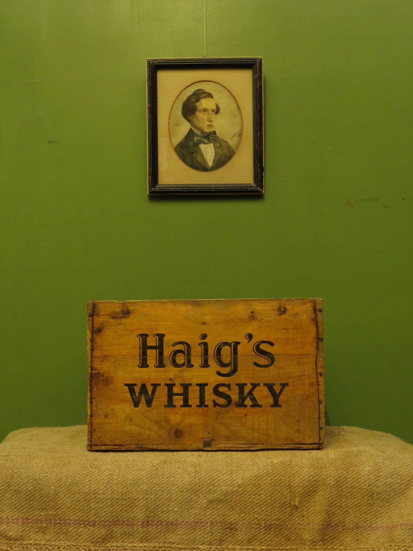 John Haigs Whiskey Crate from Vinnicombe & Son, Teignmouth