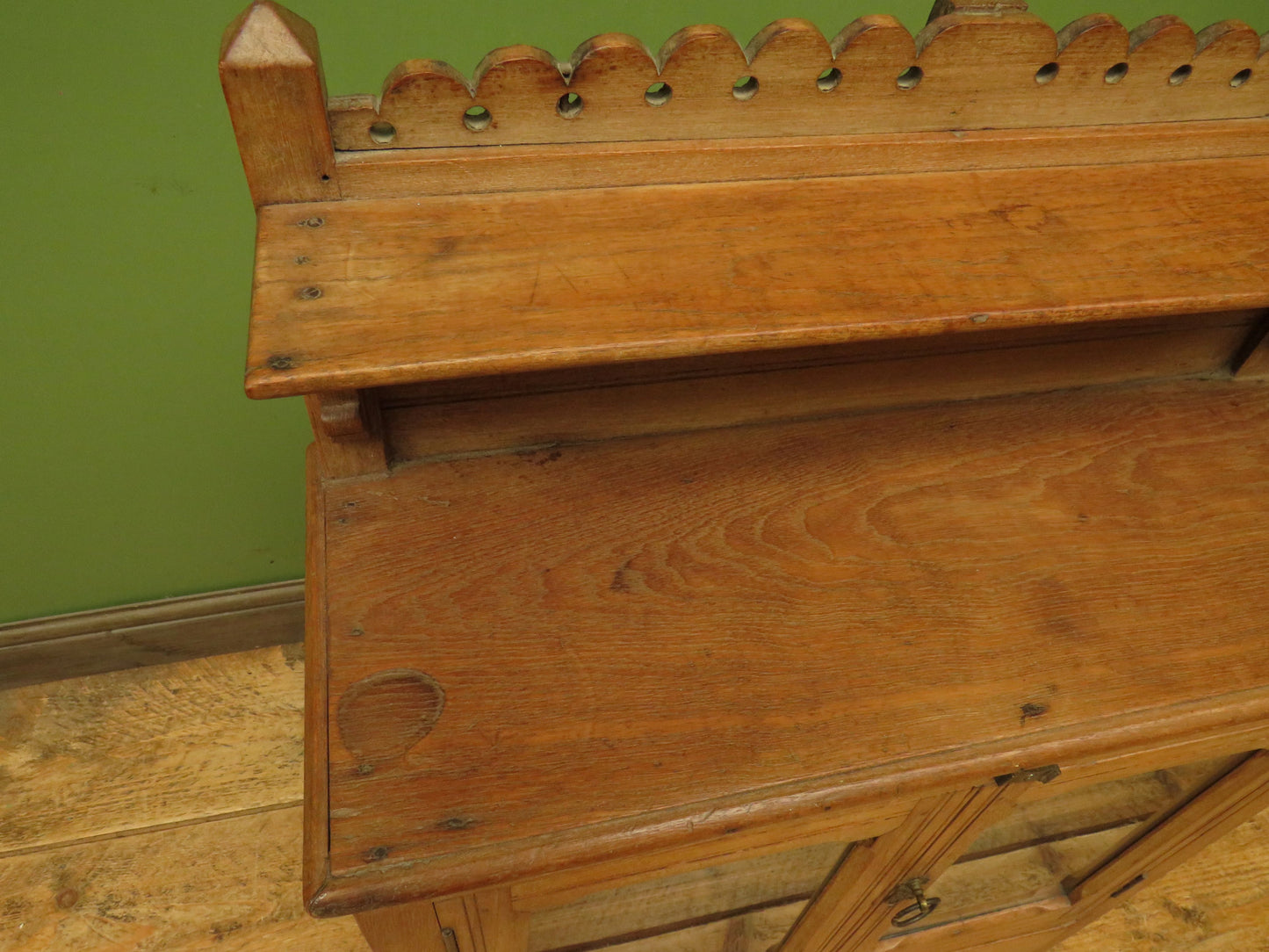 Antique Anglo Indian Spice Cabinet with glazed top and fall front
