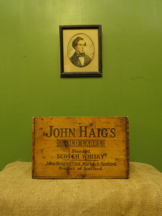 John Haigs Whiskey Crate from Vinnicombe & Son, Teignmouth