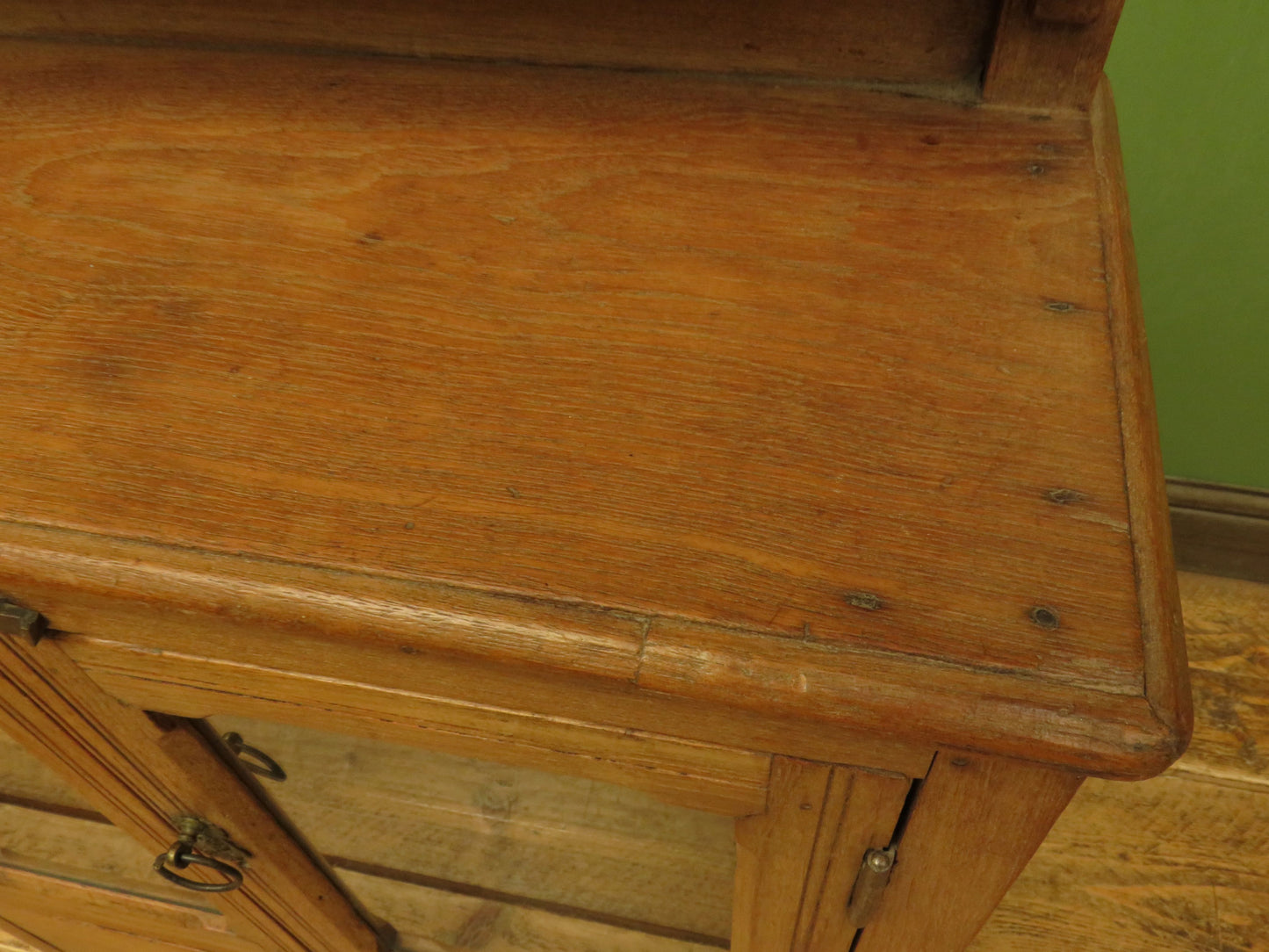 Antique Anglo Indian Spice Cabinet with glazed top and fall front