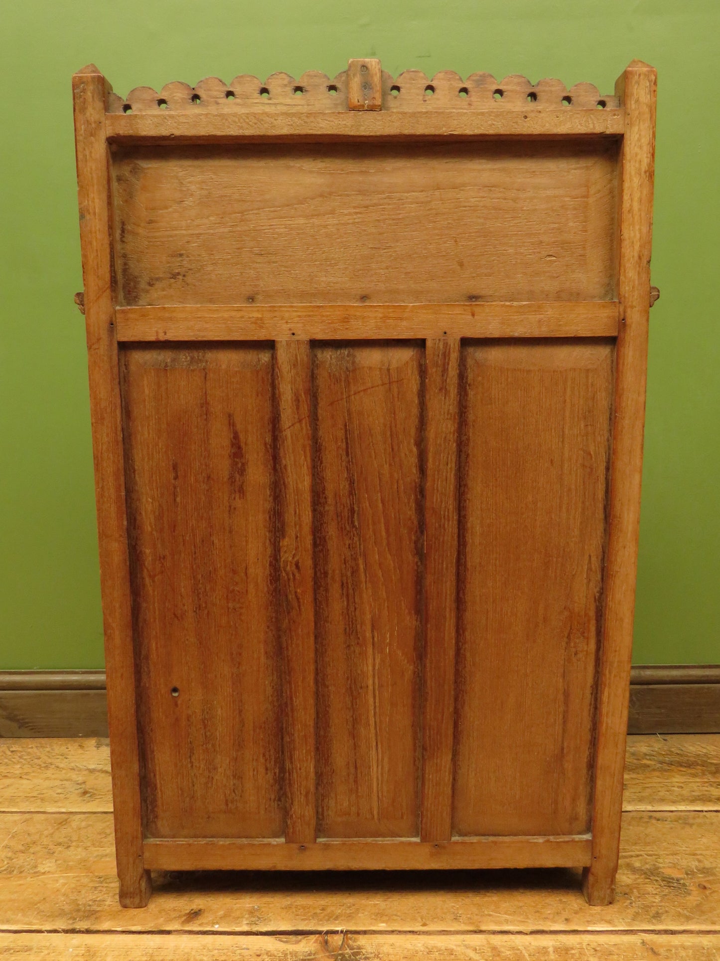 Antique Anglo Indian Spice Cabinet with glazed top and fall front