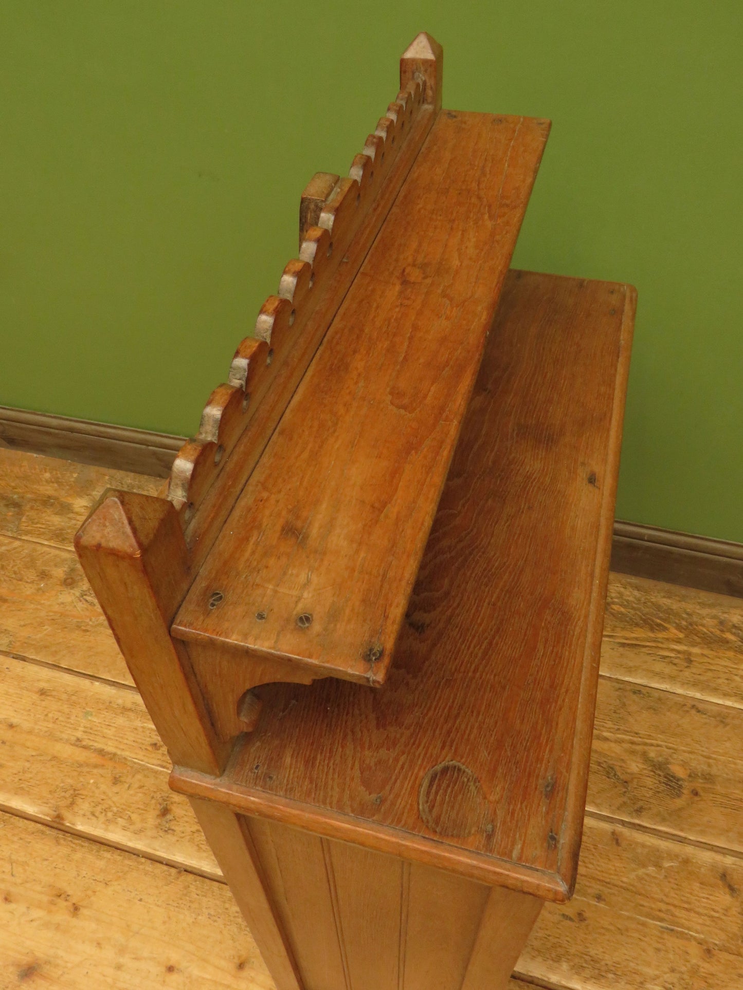 Antique Anglo Indian Spice Cabinet with glazed top and fall front
