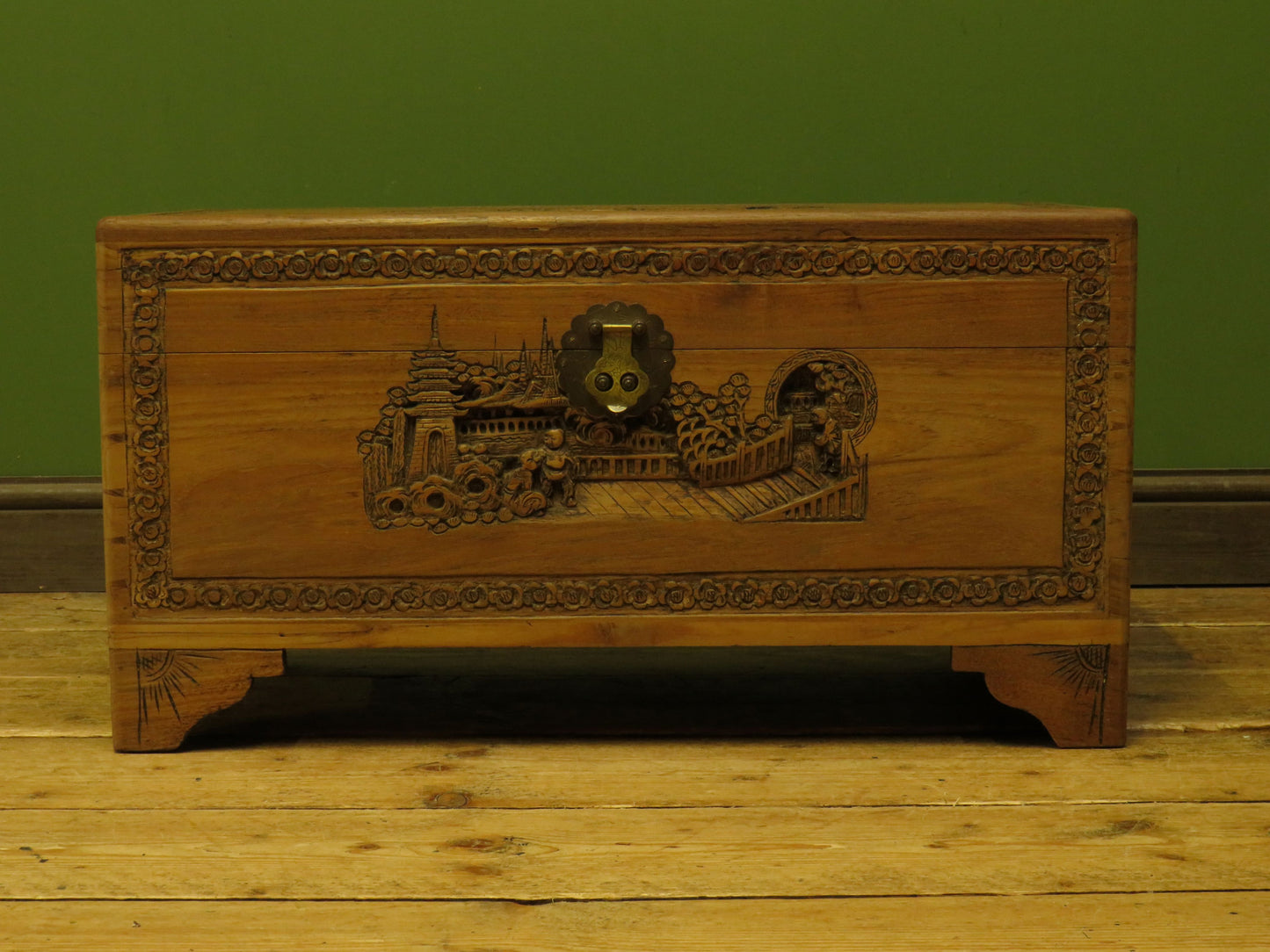 Chinese Carved Blanket Chest