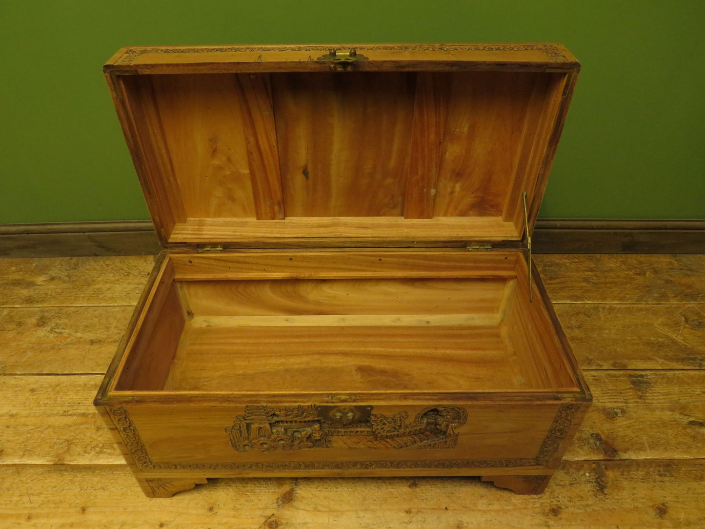 Chinese Carved Blanket Chest