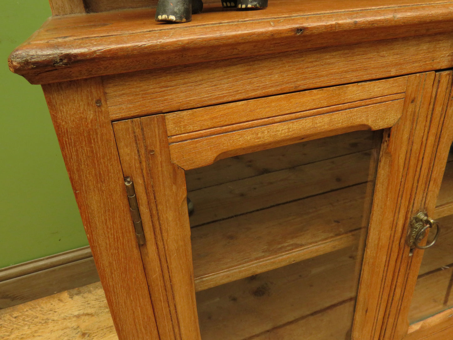 Antique Anglo Indian Spice Cabinet with glazed top and fall front