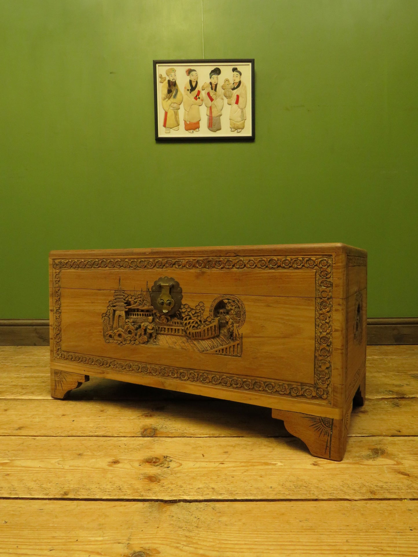 Chinese Carved Blanket Chest